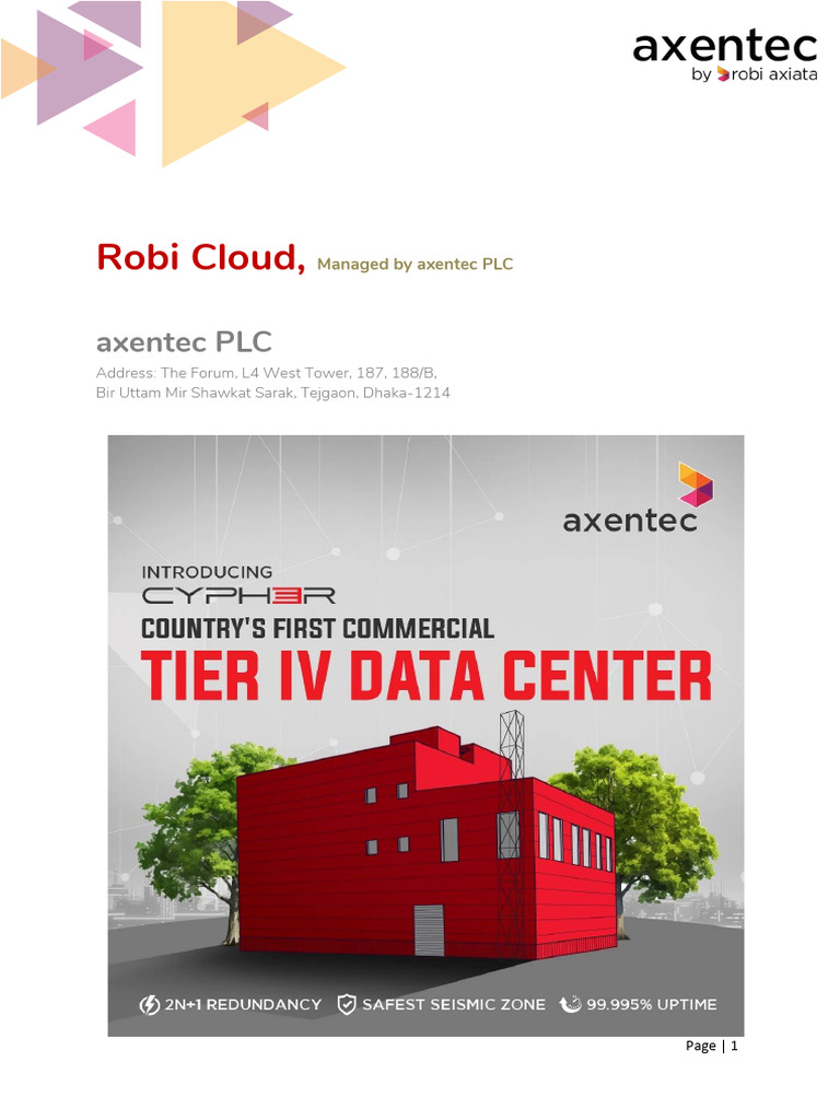 Robi Cloud Web Hosting Quotation | PDF | Cloud Computing | Computer Network