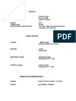 Biodata Format For Marriage