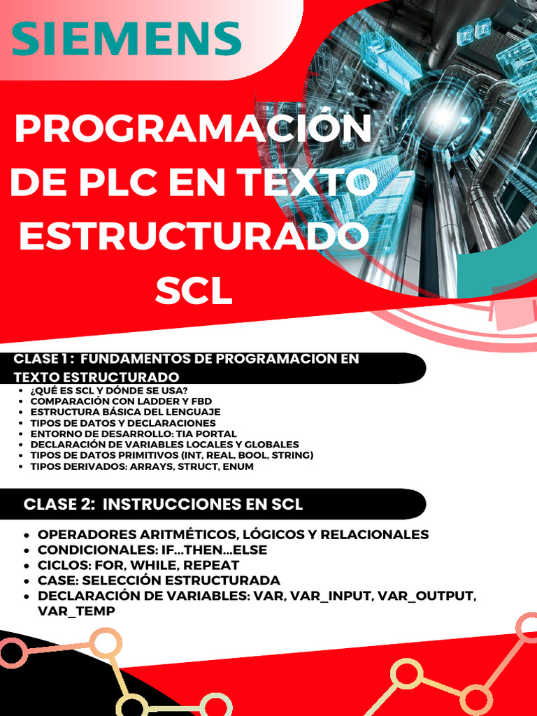 Fundamentos de SCL en Programación PLC | PDF | Lenguaje de programación ...