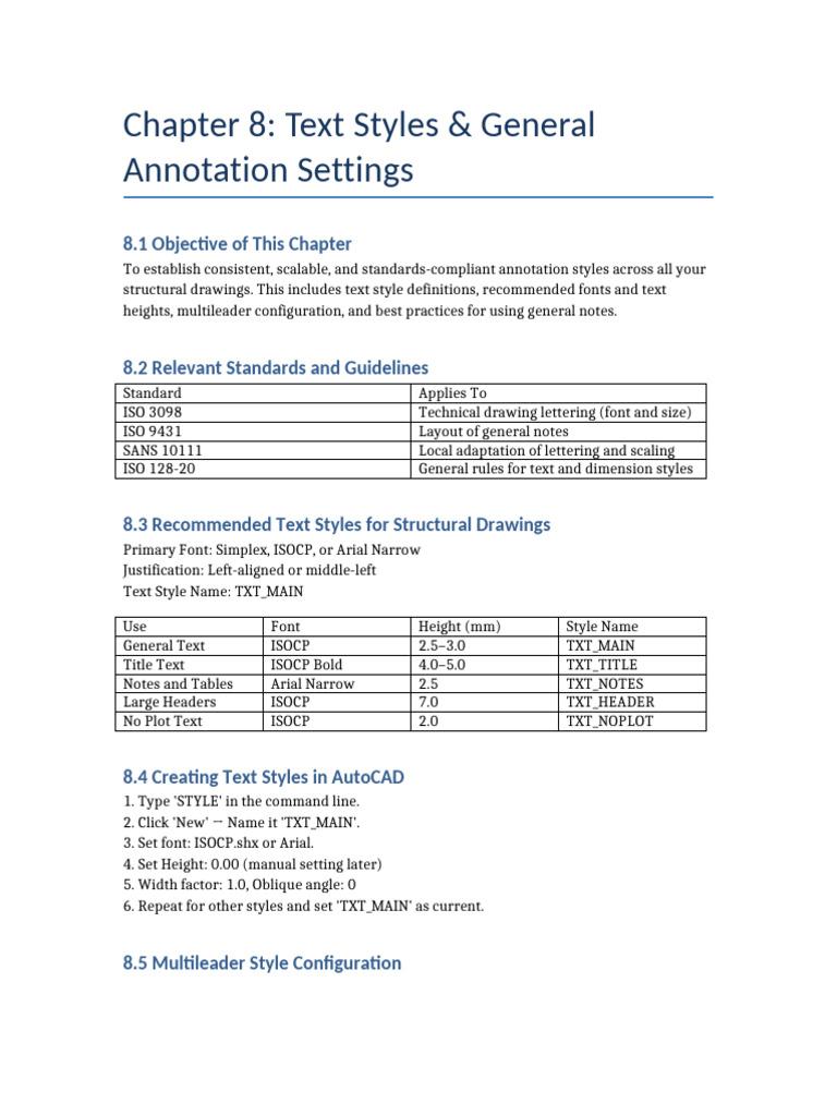 ISOCP Annotation Styles Guide | PDF | Typefaces | Arial