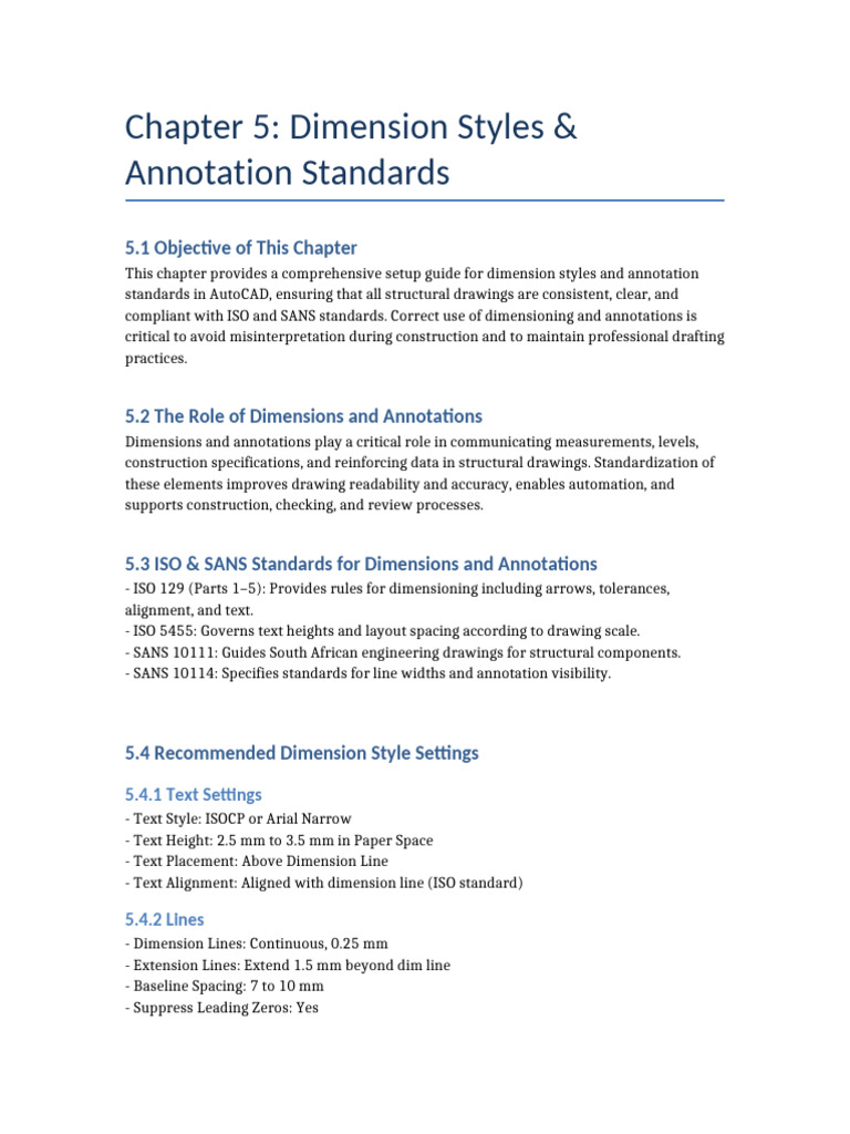 Dimension Styles & Annotation Standards | PDF
