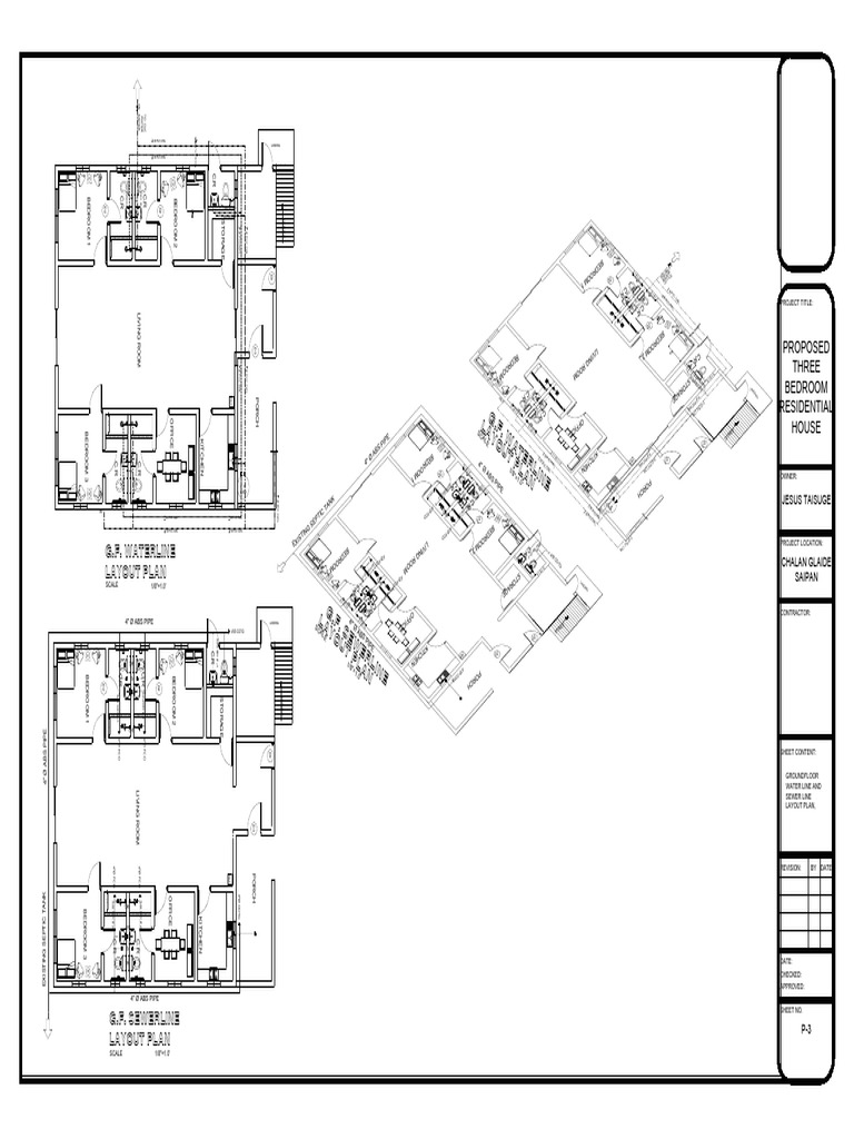 G.F. Waterline Layout Plan | PDF