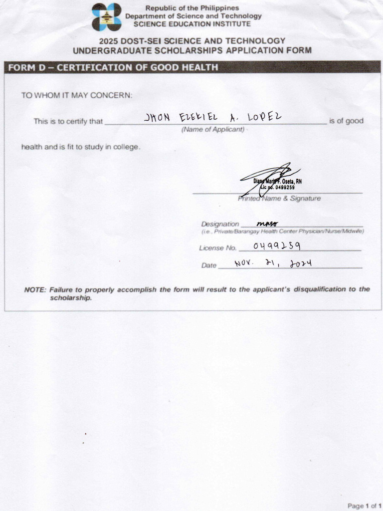 Form D | PDF