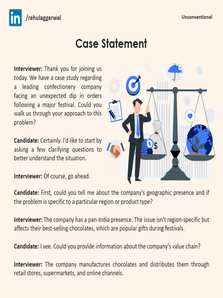 Case Study: Confectionery Order Dip Analysis | PDF