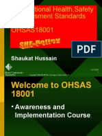 Occupational Health, Safety &assessment Standards