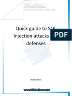 Quick Guide to SQL Injection Attacks and Defenses - English