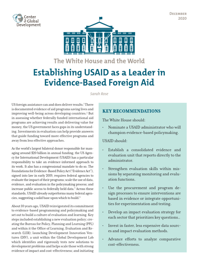 Strengthening Evidence at USAID | PDF | United States Agency For ...