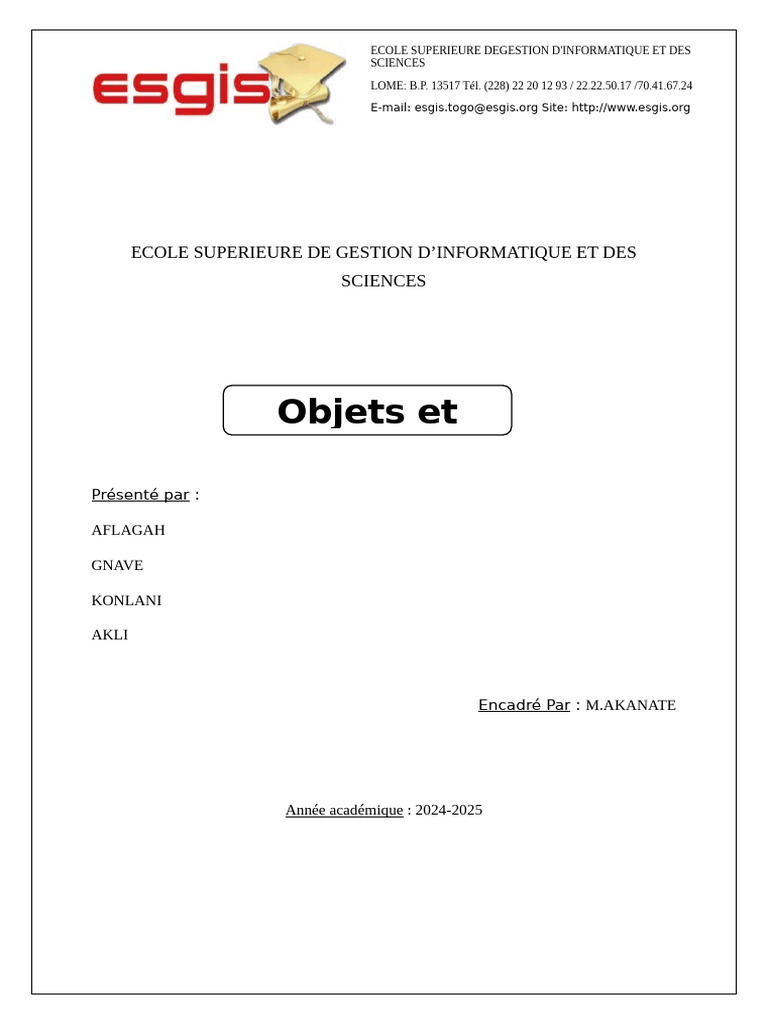 Introduction à Classes et Objets en POO | PDF | Classe (informatique ...