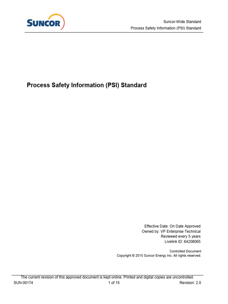 Understanding Process Safety Information | PDF | Safety