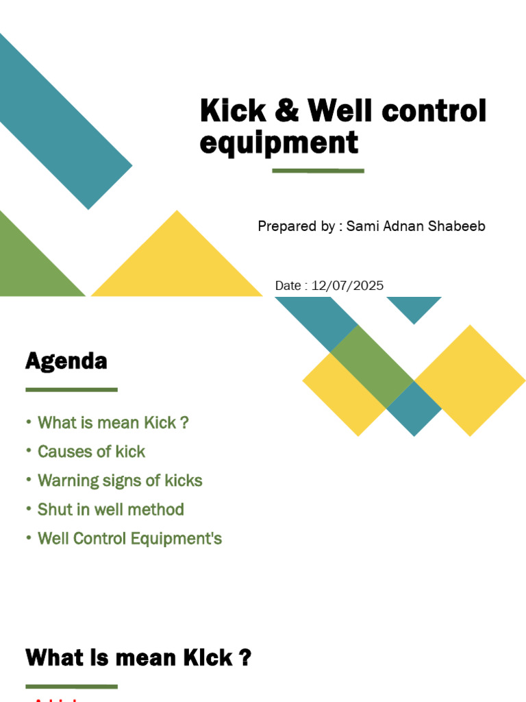 Kick and Well Control Equipment Guide | PDF | Chemical Engineering ...