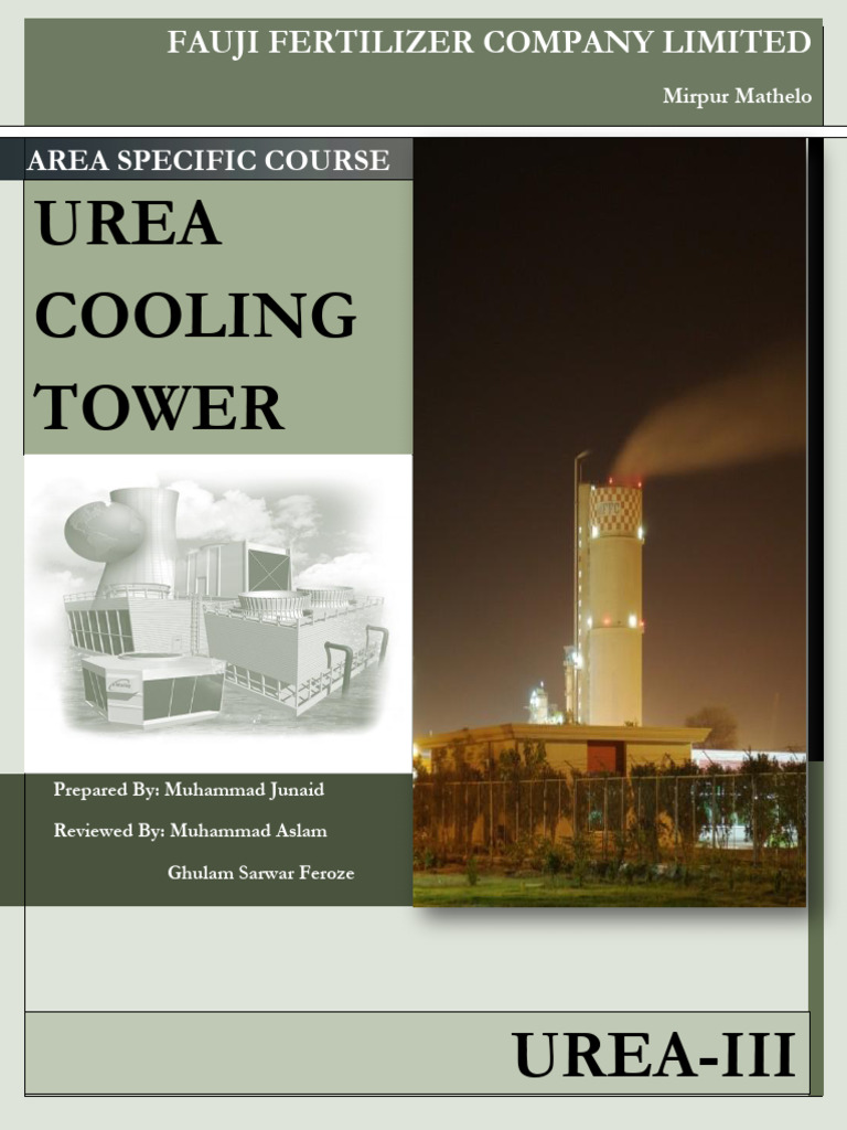 Urea Cooling Tower Overview | PDF | Heat Transfer | Water