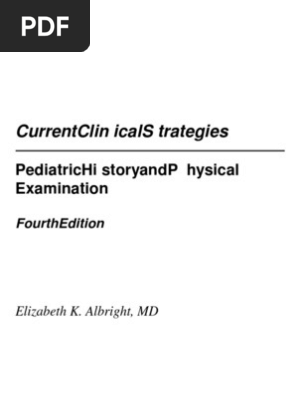 Current Clinical Strategies, Pediatric History and Physical Examination (2003); BM OCR 7.0-2.5