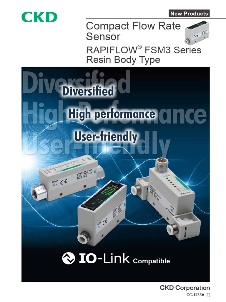 RAPIFLOW FSM3 Compact Flow Sensor | PDF | Flow Measurement | Gases