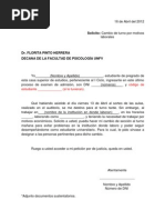 SOLICITUD DE JUSTIFICACION