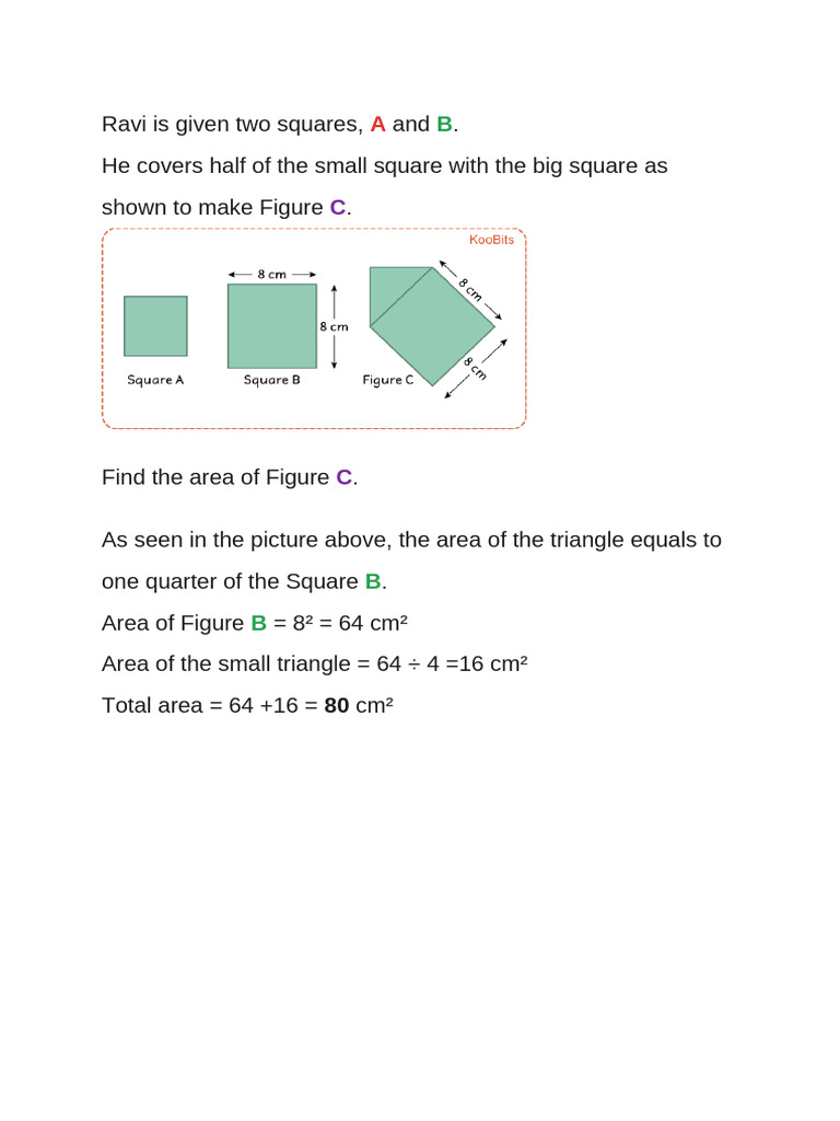 Ravi Is Given Two Squares | PDF