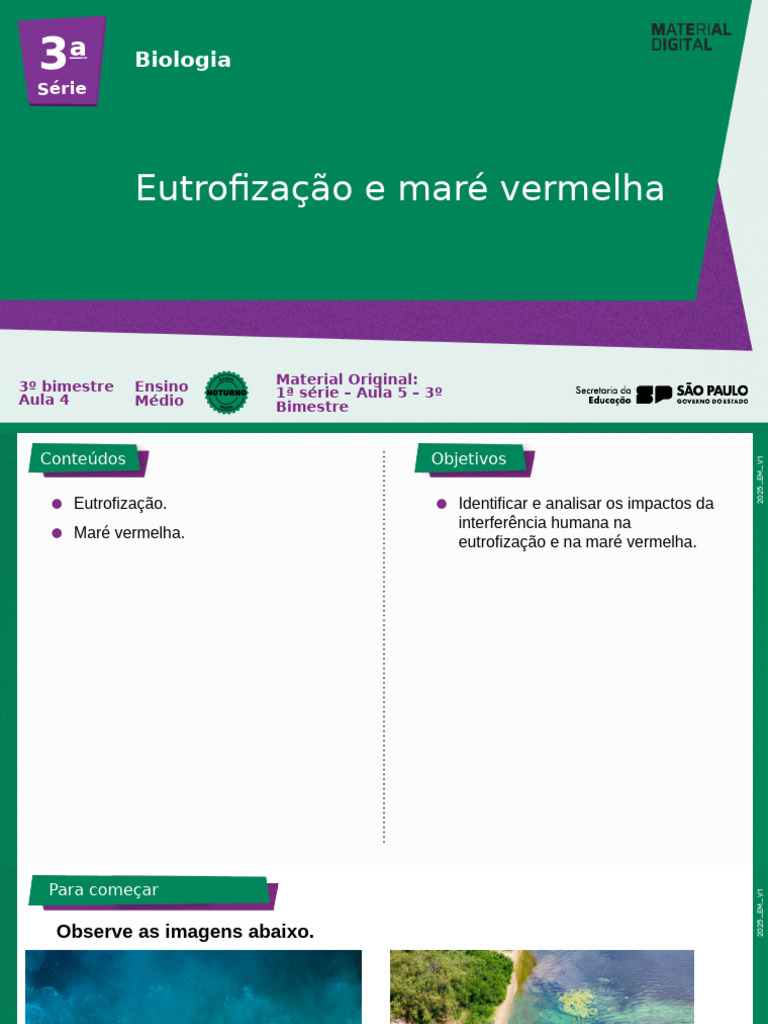 Eutrofização e Maré Vermelha: Impactos e Causas | PDF | Eutrofização | Água