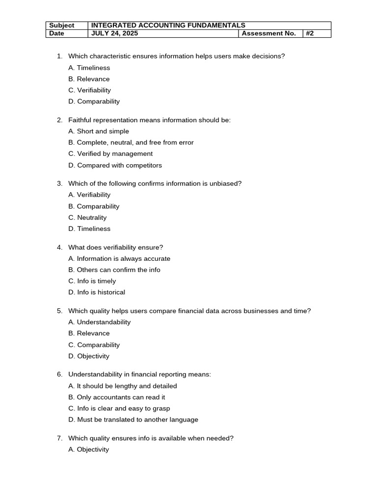 Integrated Accounting Assessment Guide | PDF | Debits And Credits ...