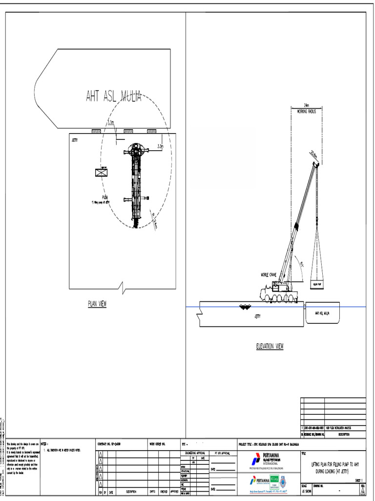 Lifting Plan For Filling Pump - Mobile Crane - 80t | PDF