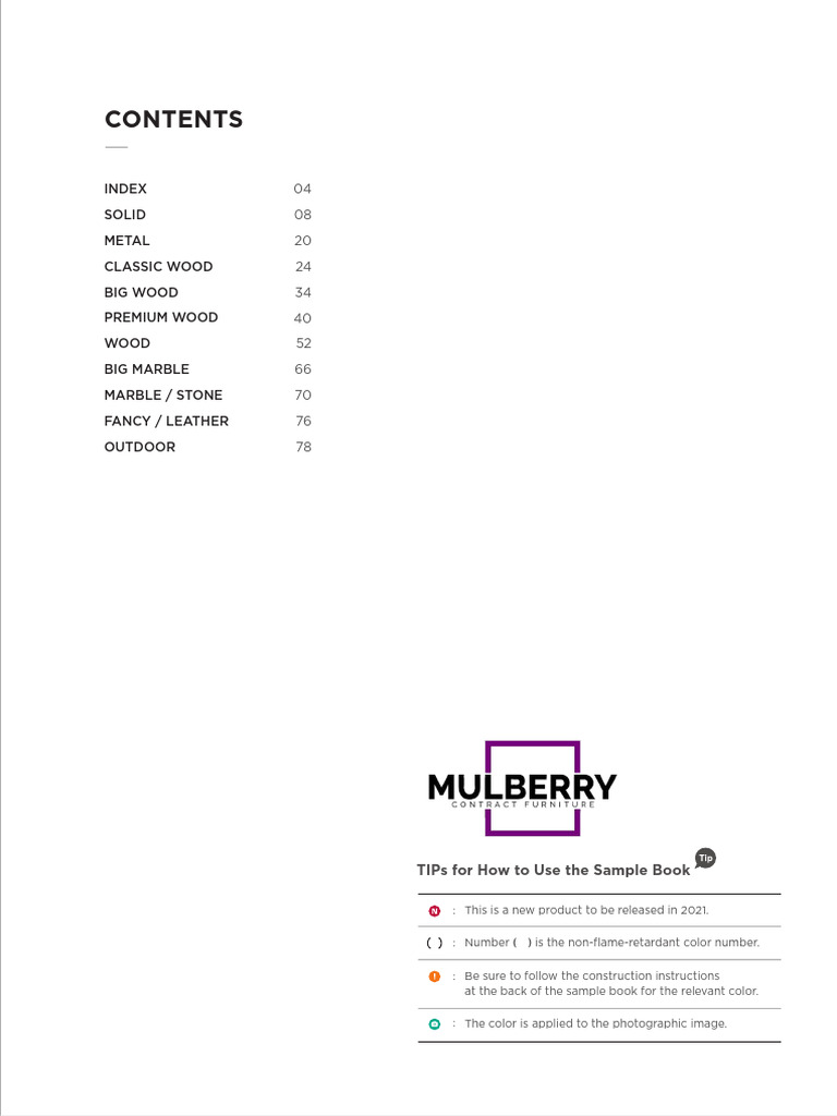 2021 Sample Book Color Guide | PDF