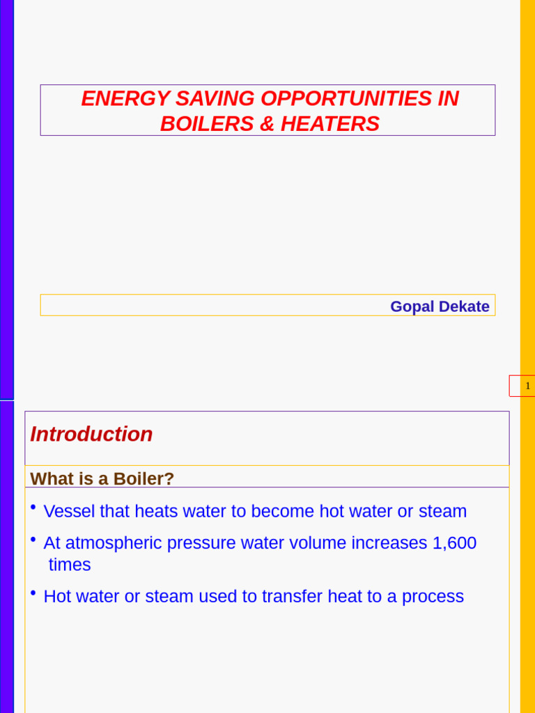 Energy Efficiency in Boilers & Heaters | PDF | Boiler | Heat Transfer