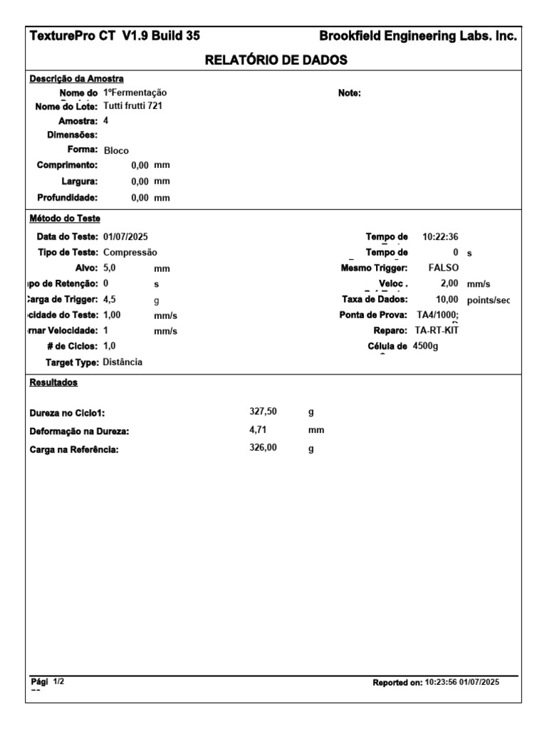 1º Fermentação Tutti Frutti 721 D+7 - 2 | PDF