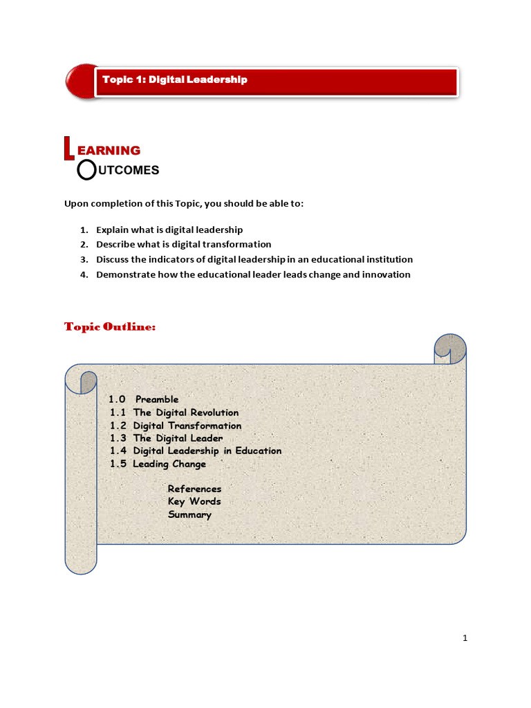 Digital Leadership in Education Explained | PDF | Teachers | Social ...