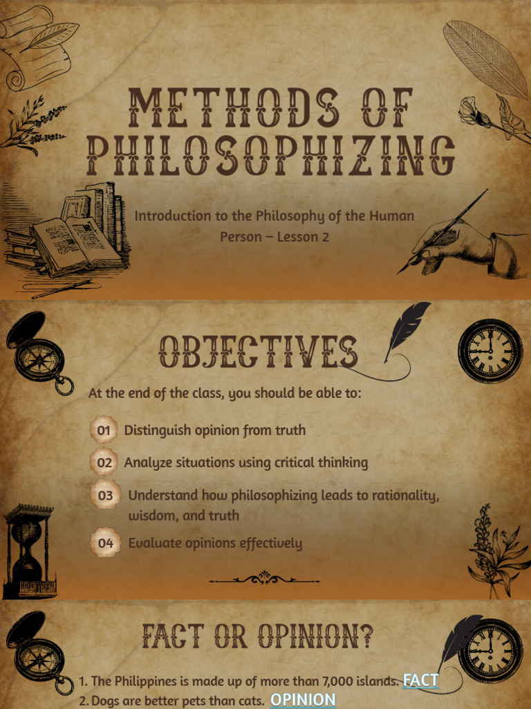 Methods of Philosophizing Part1 Notes | PDF | Reason | Semantics