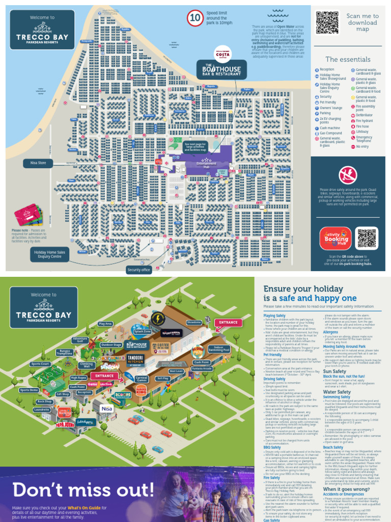 Trecco Bay Caravan Site Map 2024 | PDF