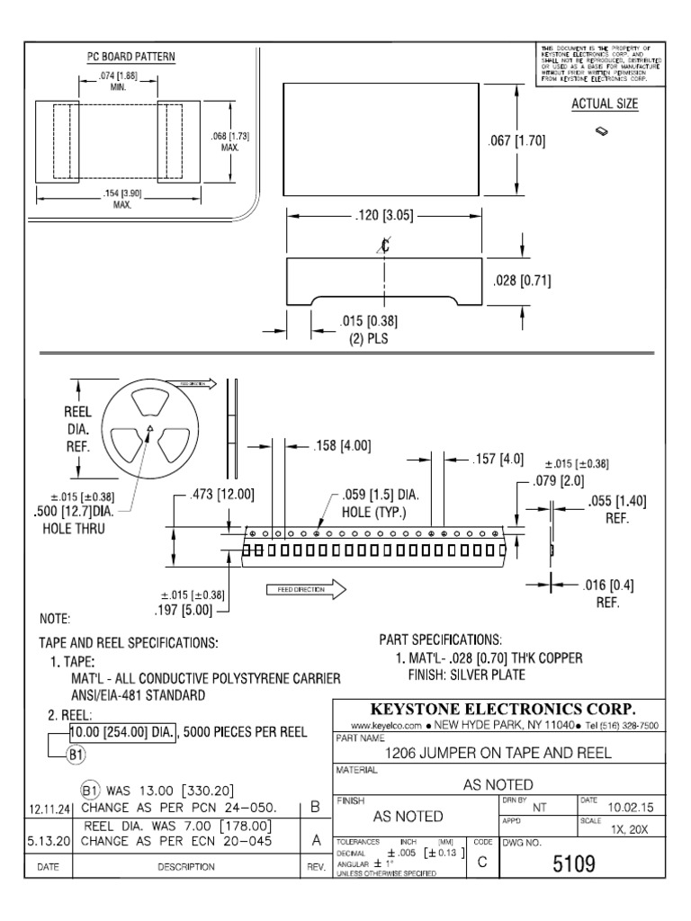 Keystone - 5109 Jumper Characteristics | PDF