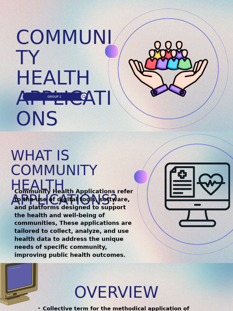Community Health Applications Overview | PDF | Health Informatics ...