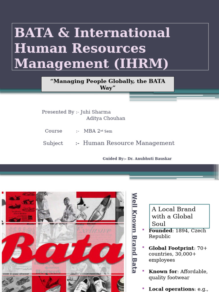 BATA 0 International Human Resources Management (IHRM | PDF | Human ...