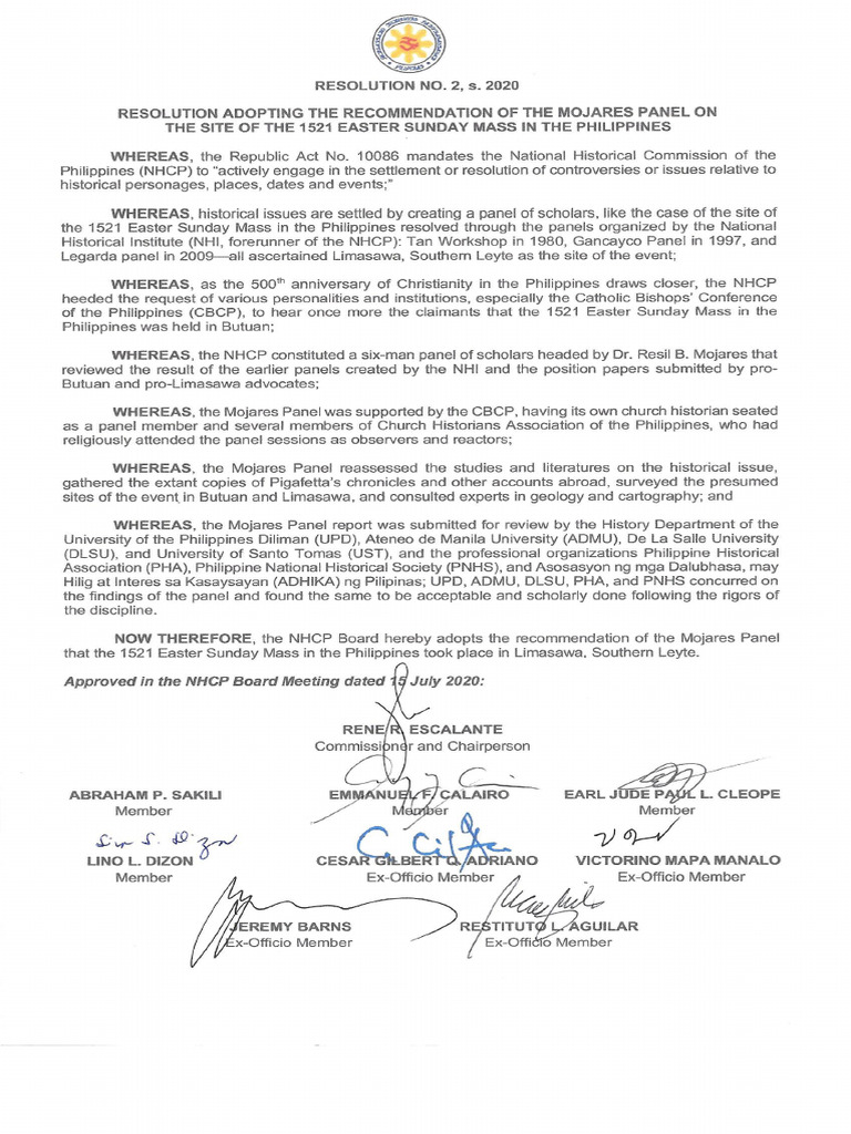NHCP Board Resolution No. 2 S. 2020 | PDF