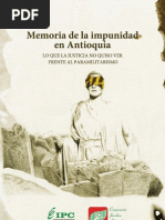 Memoria de la Impunidad en Antioquia