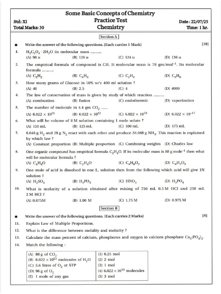 Chp1 Test | PDF