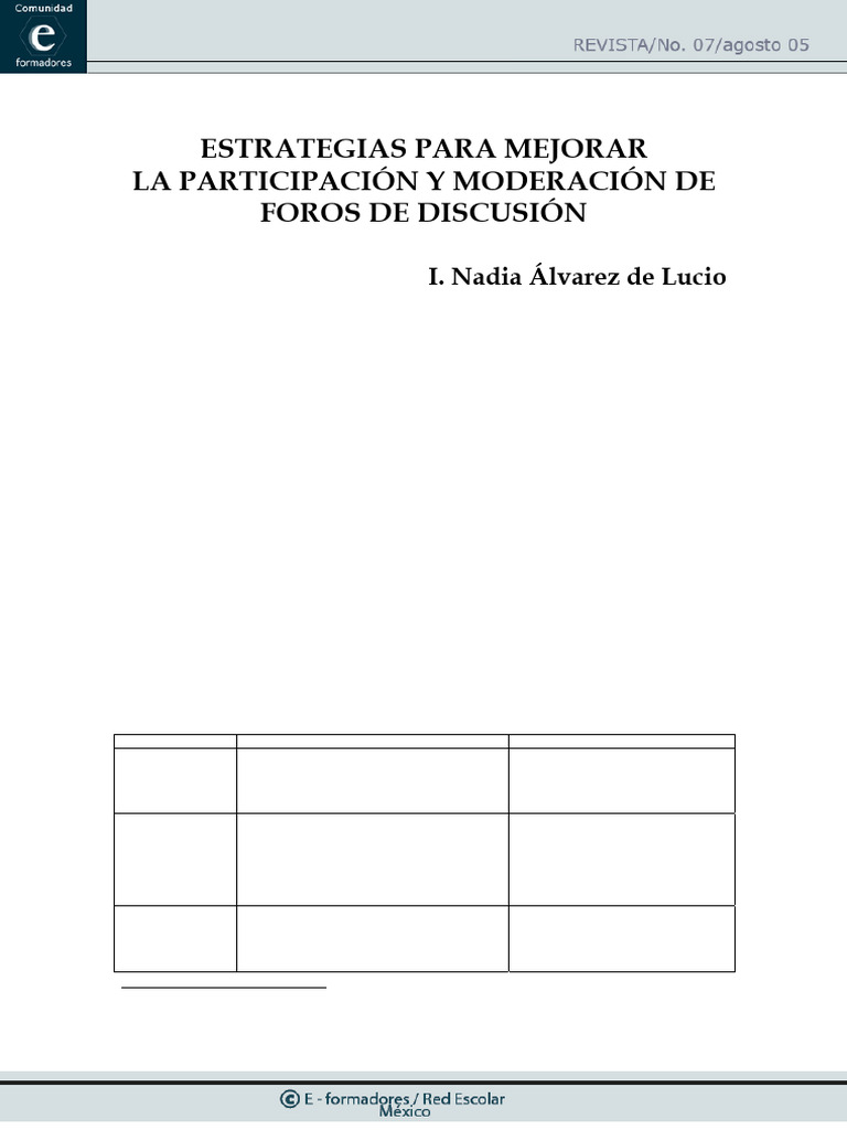 Estrategias Foros | PDF | Aprendizaje | Enseñando