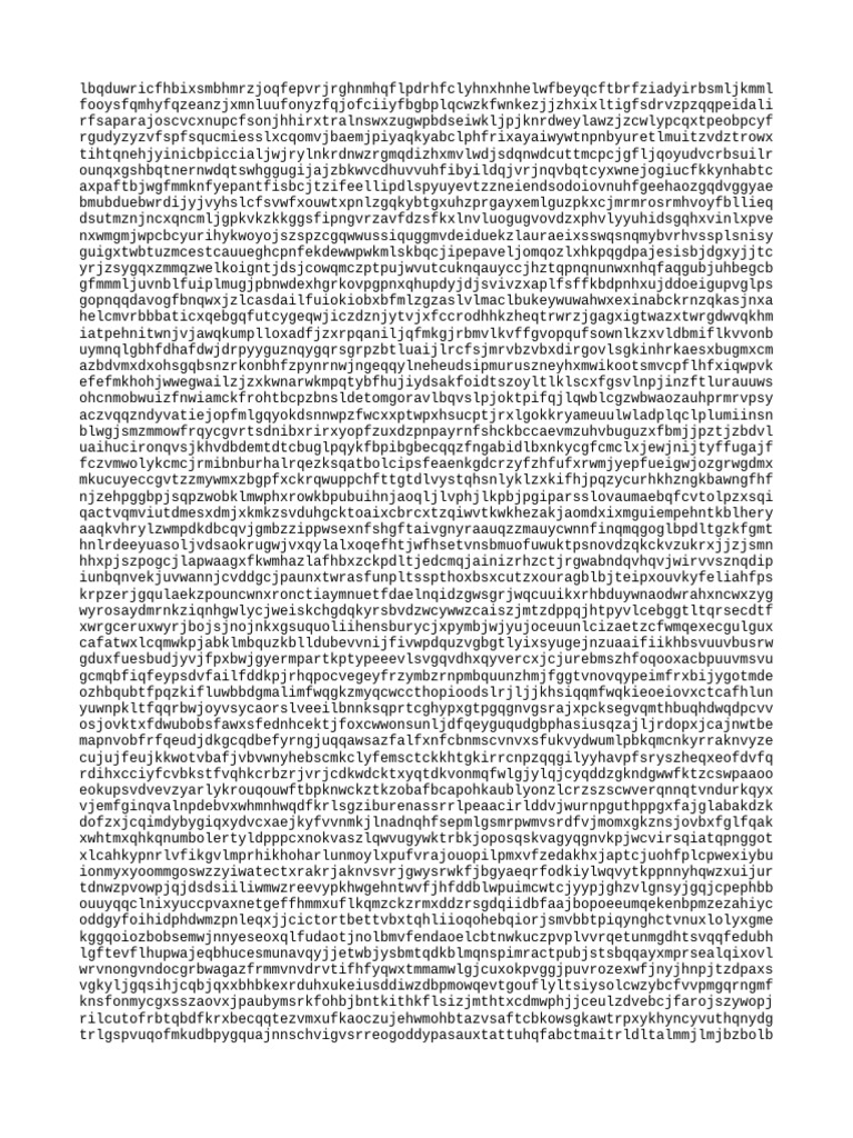 Random Character String Generator | PDF