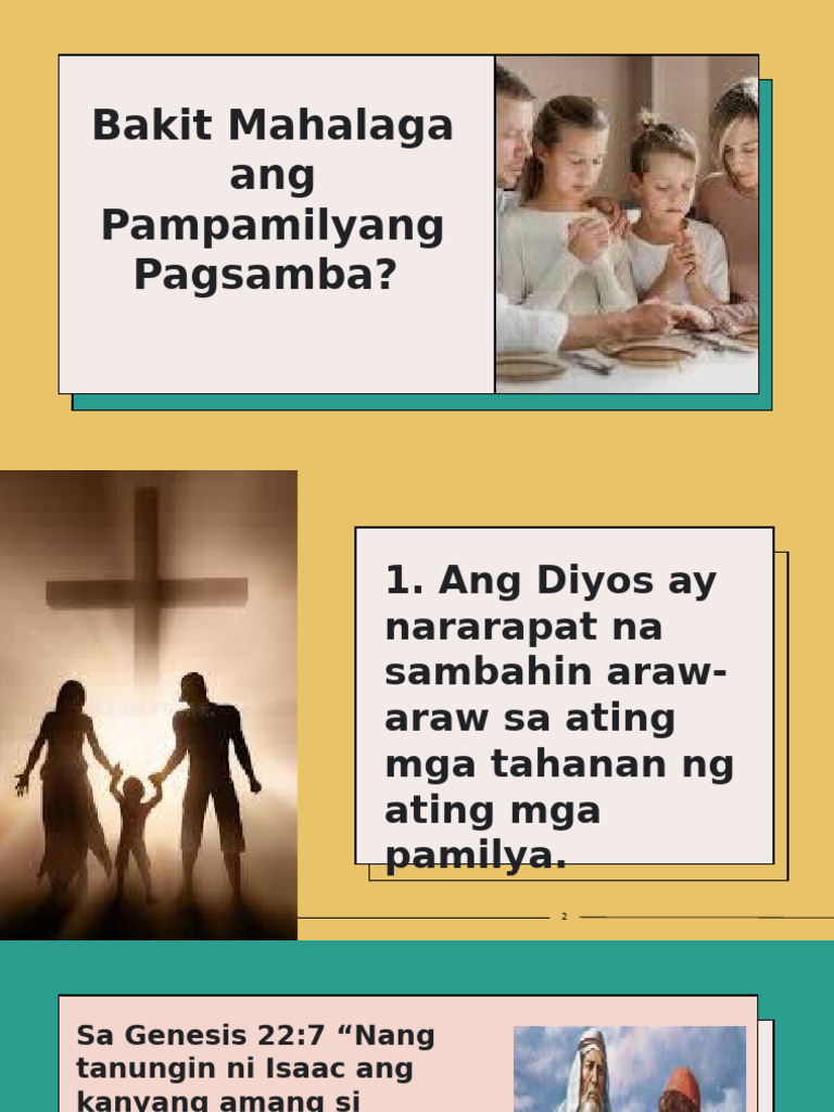 Bakit Kailangan Ang Pampamilyang Pagsamba | PDF