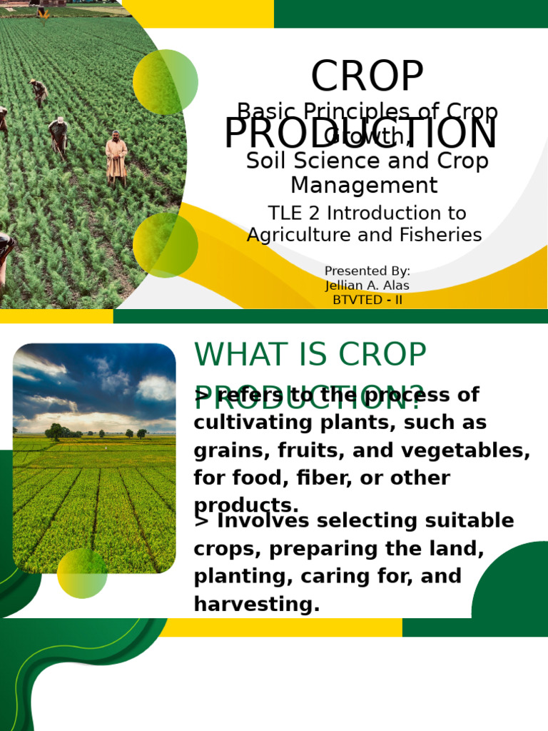 Principles of Crop Production Guide | PDF