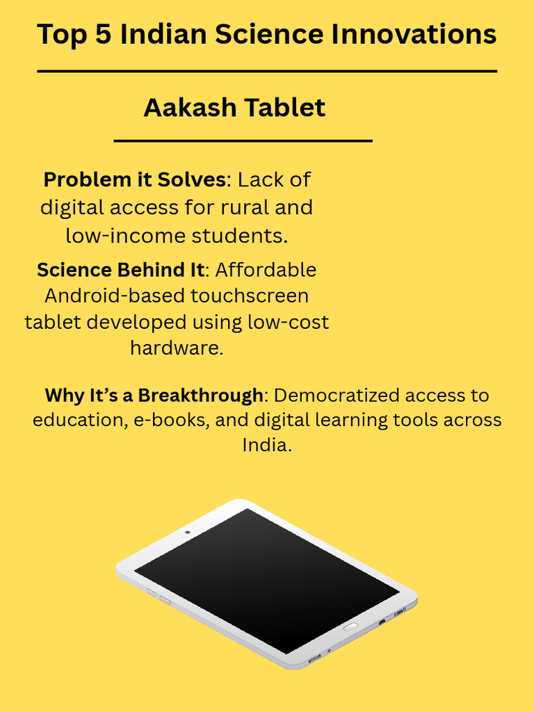 Top 5 Innovations in Indian Science | PDF