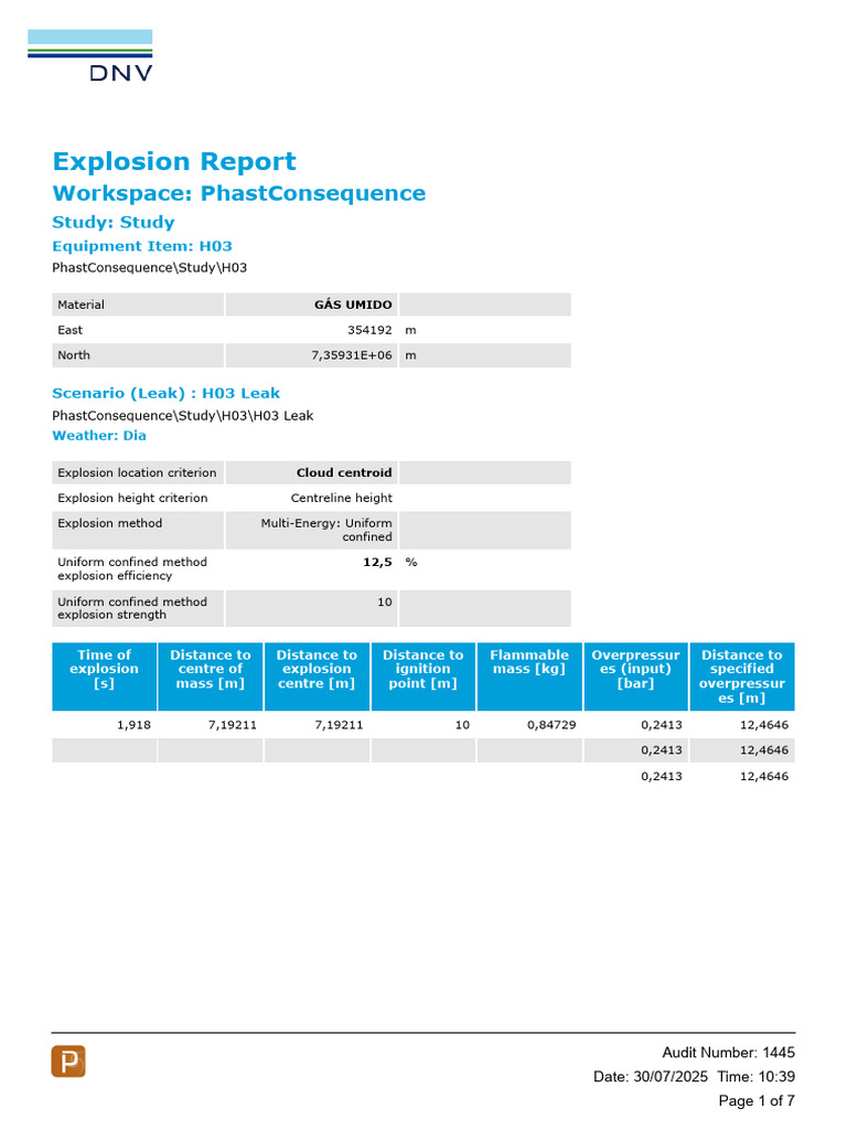 Detailed Explosion Report Analysis | PDF | Industrial Processes ...