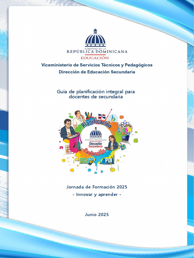 Guía de Planificación Docente 2025 | PDF | Plan de estudios | Evaluación