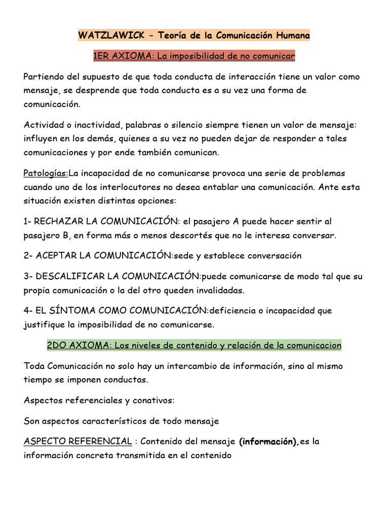Complementariedad Rígida en Comunicación | PDF | Comunicación ...