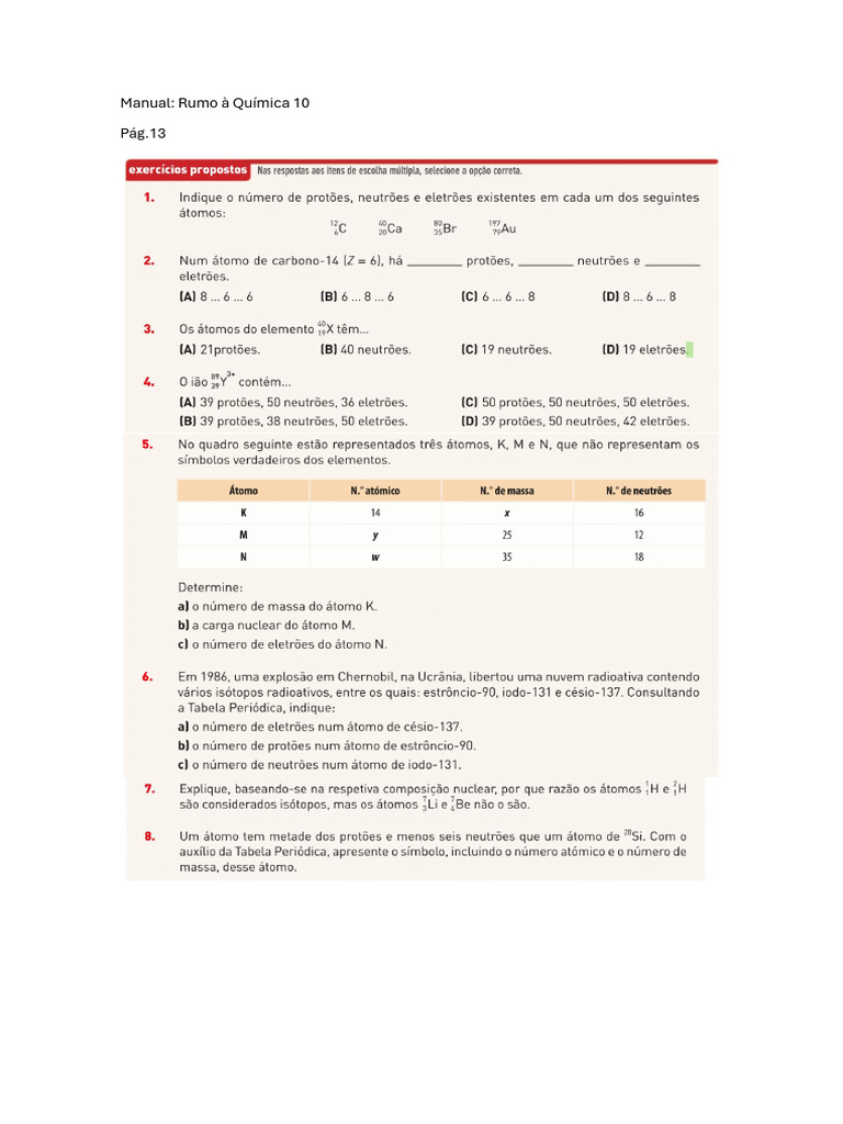 Manual RQ10-Exercícios-1 - 1 | PDF