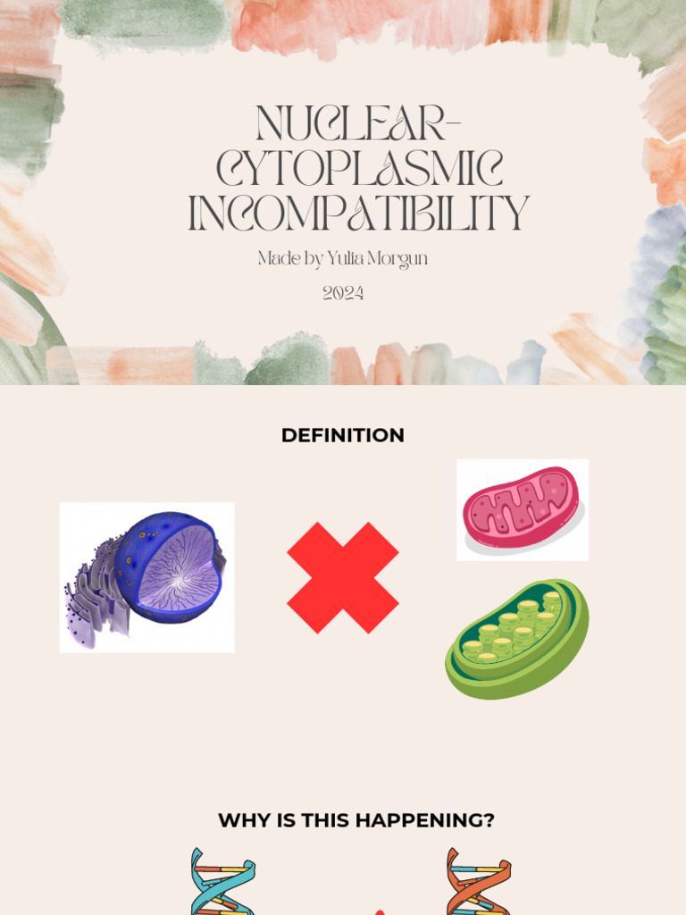 Presentation Nuclear-Cytoplasmic Incompatibility | PDF