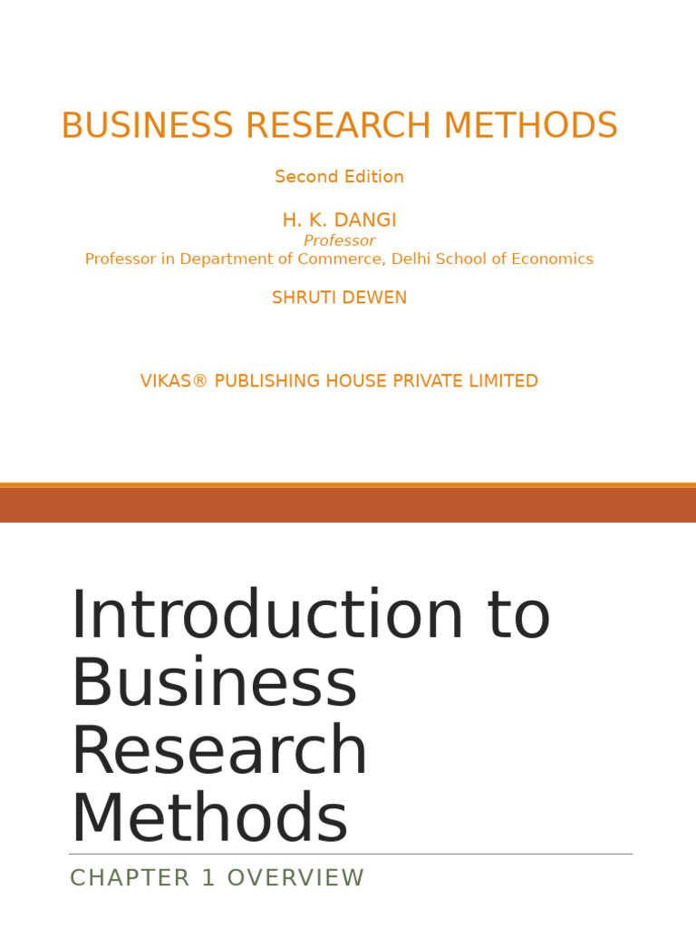 Introduction to Business Research Methods | PDF | Reality ...