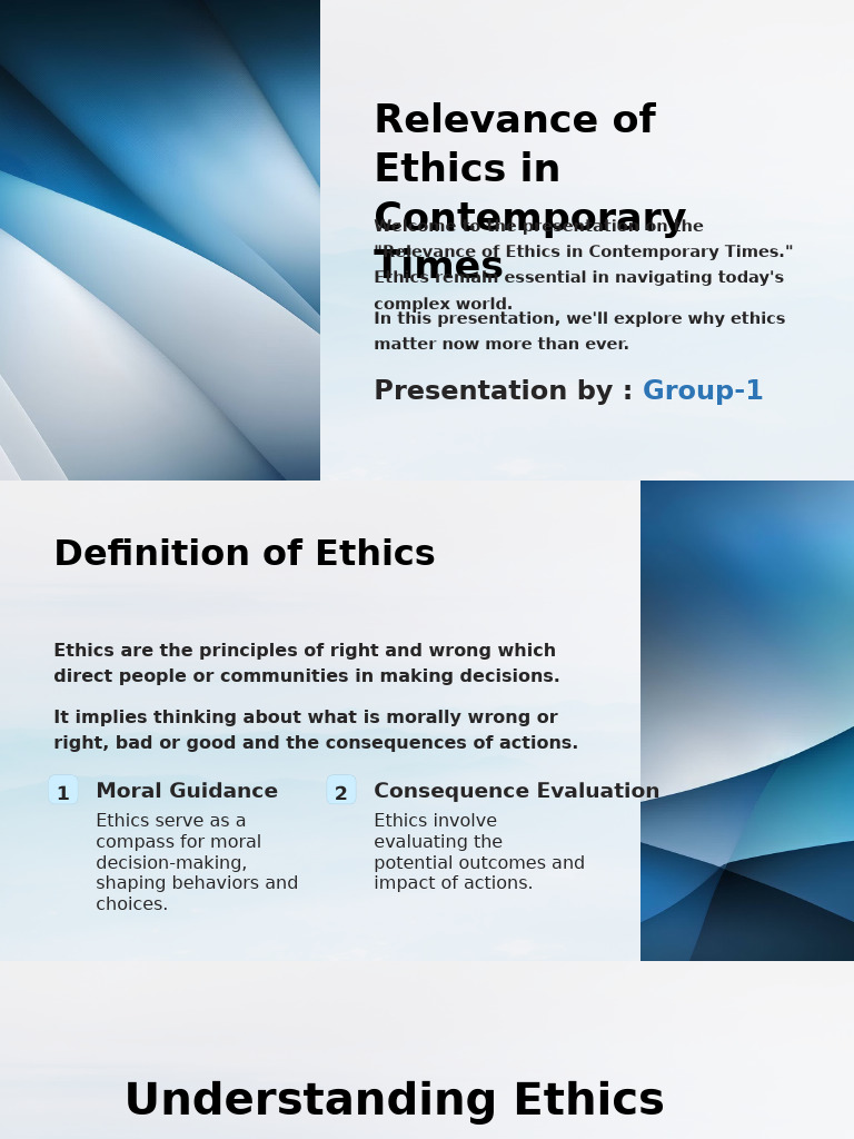 Ethics in Today's Complex World | PDF | Integrity | Morality