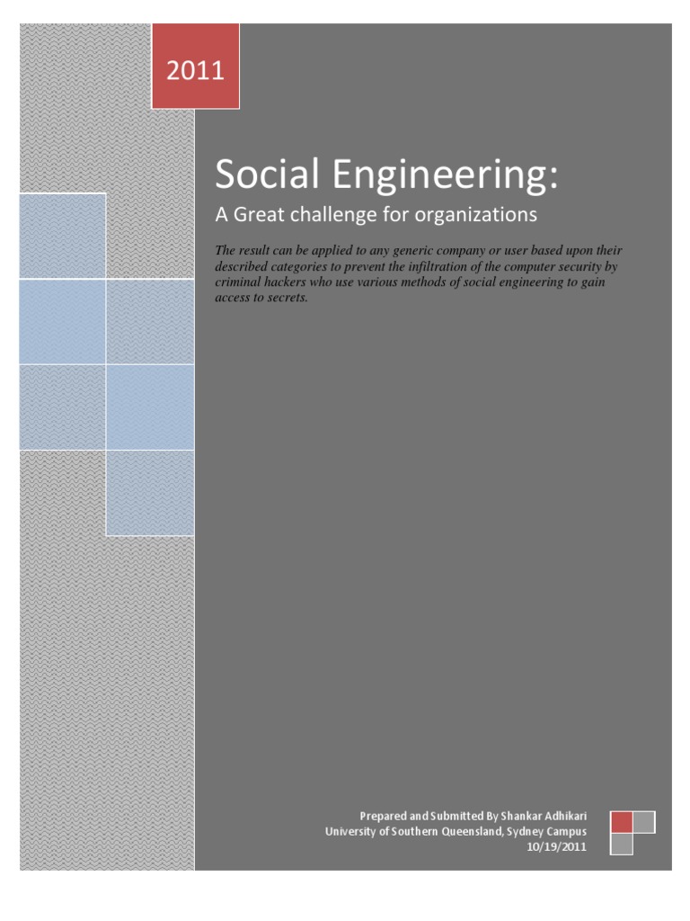 Social Engineering Risks and Mitigation | PDF | Business | Social Science