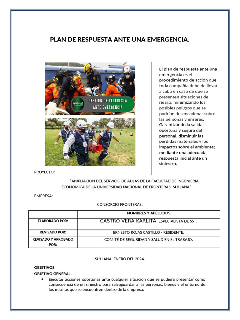 Plan de Emergencia para la Facultad de Ingeniería | PDF | Herida | Quemar