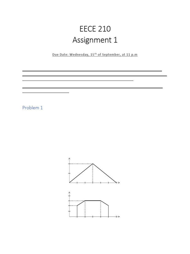 EECE 210 Assignment 1 Details | PDF | Electricity | Physical Quantities