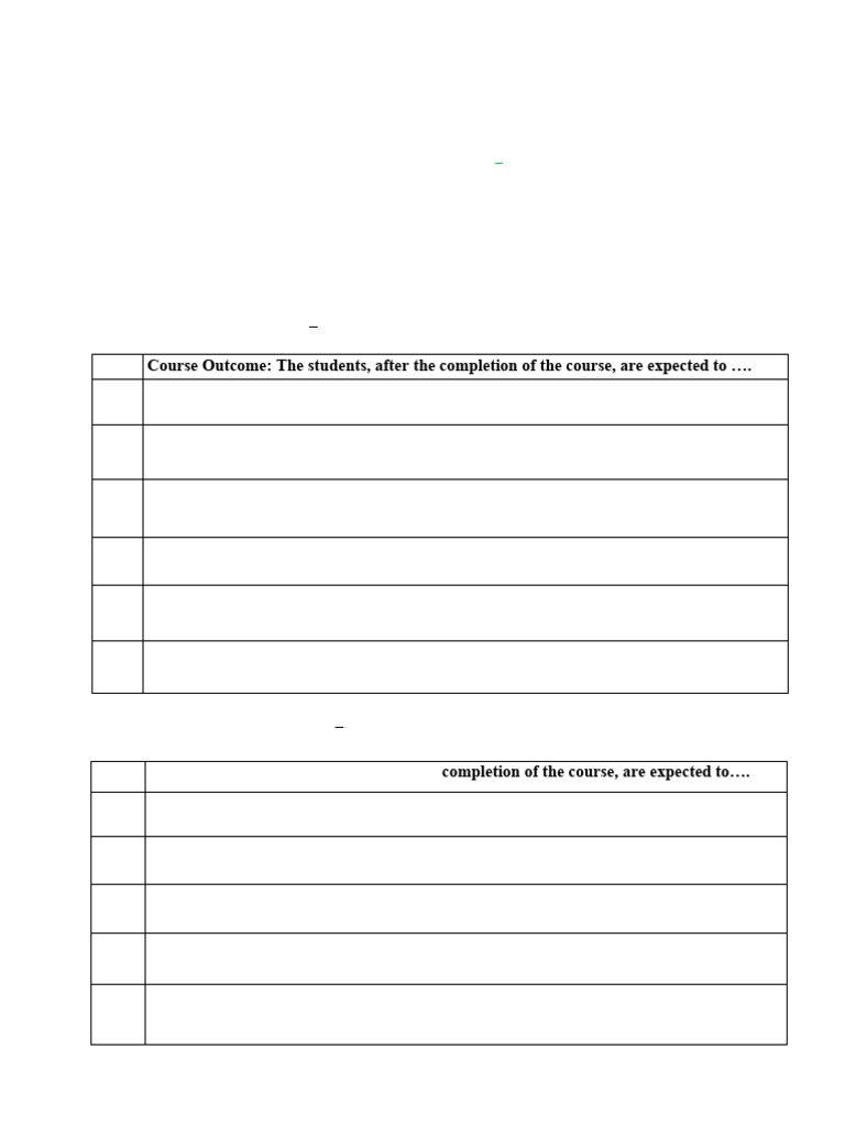 Course Outcomes for Engineering Programs | PDF | Field Programmable ...